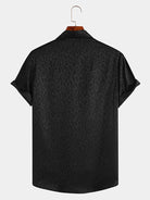 Jacquard Leopard Print Shirt