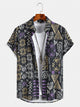 Ethnic Totem Retro Print Shirt