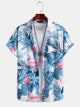 Aloha Flamingo Print Shirt