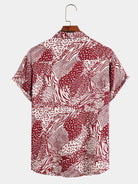 Irregular Animal Print Shirt