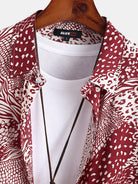 Irregular Animal Print Shirt