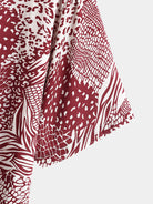 Irregular Animal Print Shirt