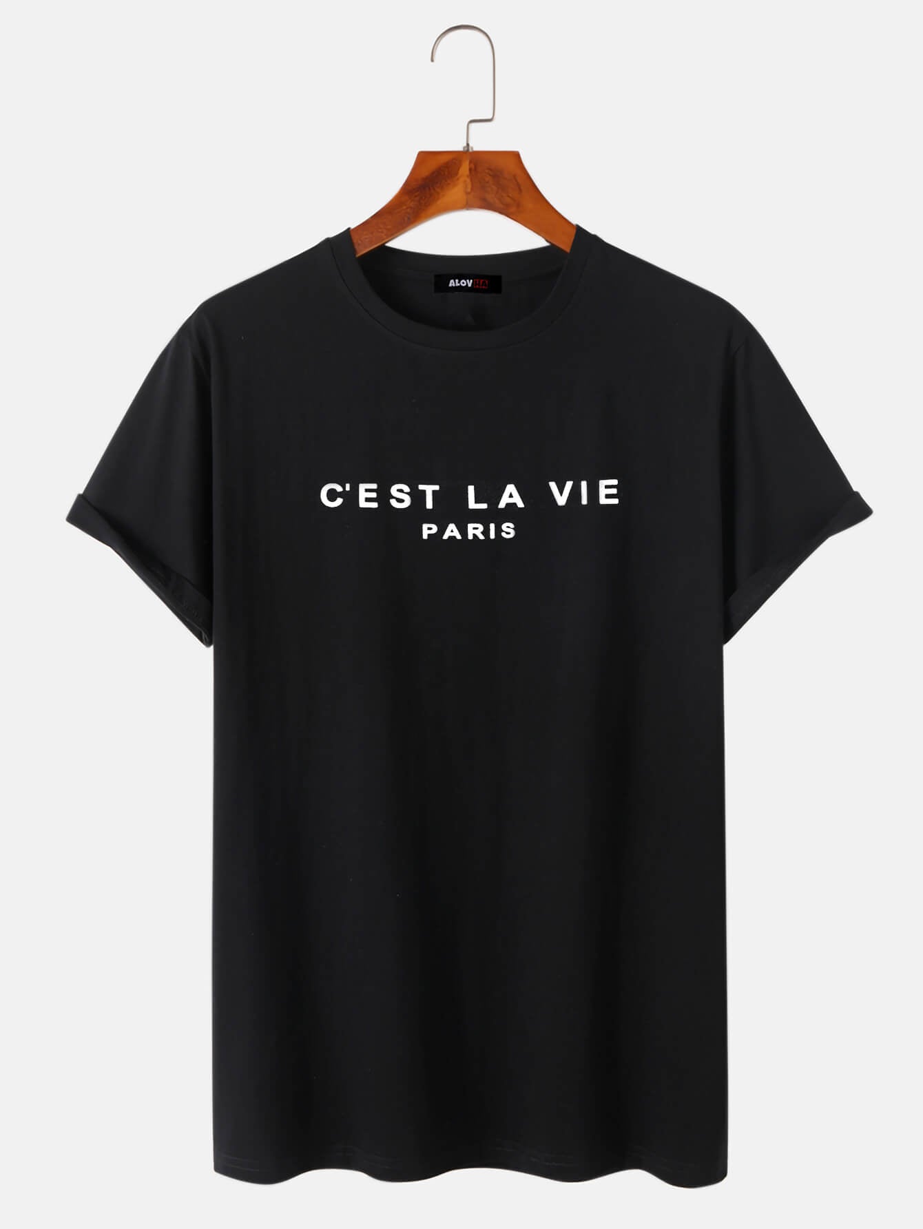 Letter Print Short-Sleeved T-Shirt