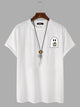 Men's 100% Cotton Halloween Ghost Print T-Shirt
