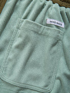 Men's Casual Corduroy Contrast Patchwork Shorts