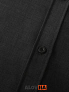 Men's Short Sleeve Button Up Shirt Fashion Linen Solid Color Shirt