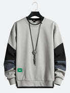 Men's Sweatshirt Pullover Round Neck Colorblock Street Long Sleeve Hoodie