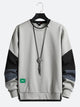 Men's Sweatshirt Pullover Round Neck Colorblock Street Long Sleeve Hoodie