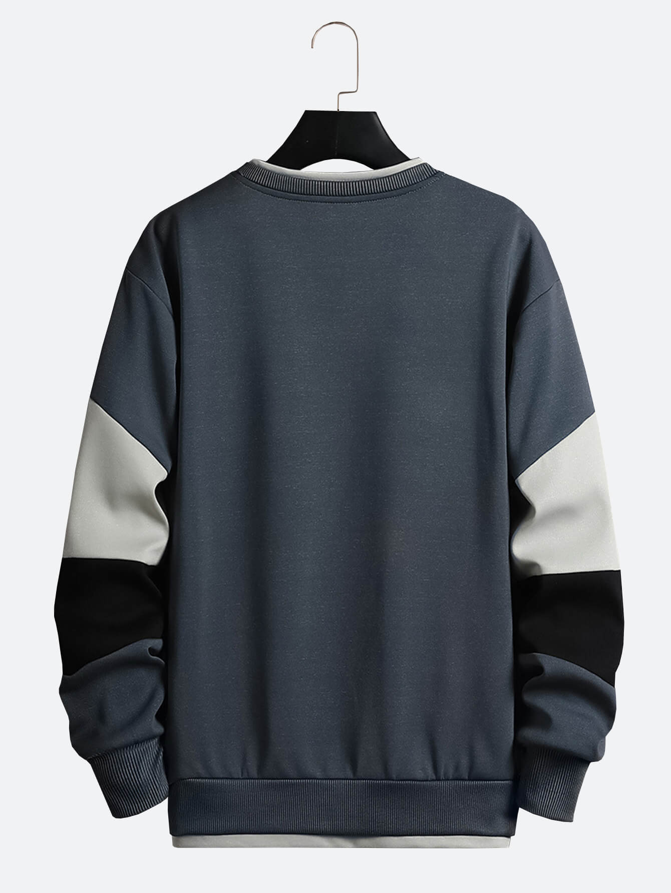 Men's Sweatshirt Pullover Round Neck Colorblock Street Long Sleeve Hoodie