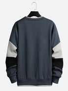 Men's Sweatshirt Pullover Round Neck Colorblock Street Long Sleeve Hoodie