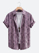 Silky Satin Floral Paisley Resort Shirt