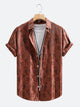 Silky Satin Floral Paisley Resort Shirt