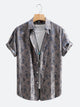 Silky Satin Floral Paisley Resort Shirt