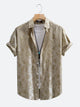 Silky Satin Floral Paisley Resort Shirt