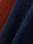 New Contrast Corduroy Patchwork Button Hoodie