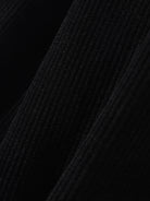 New Men's Black And White Patchwork Corduroy Long-Sleeved Hoodie