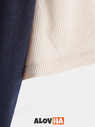 New Patchwork Corduroy Creative Two Pocket Button Shirt