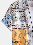 Paisley And Stripe Print Shirt