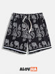 Paisley Drawstring Shorts