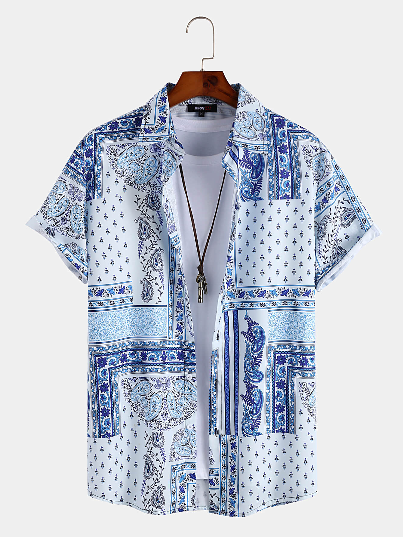 Paisley Print Button Up Shirt