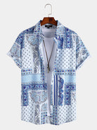 Paisley Print Button Up Shirt