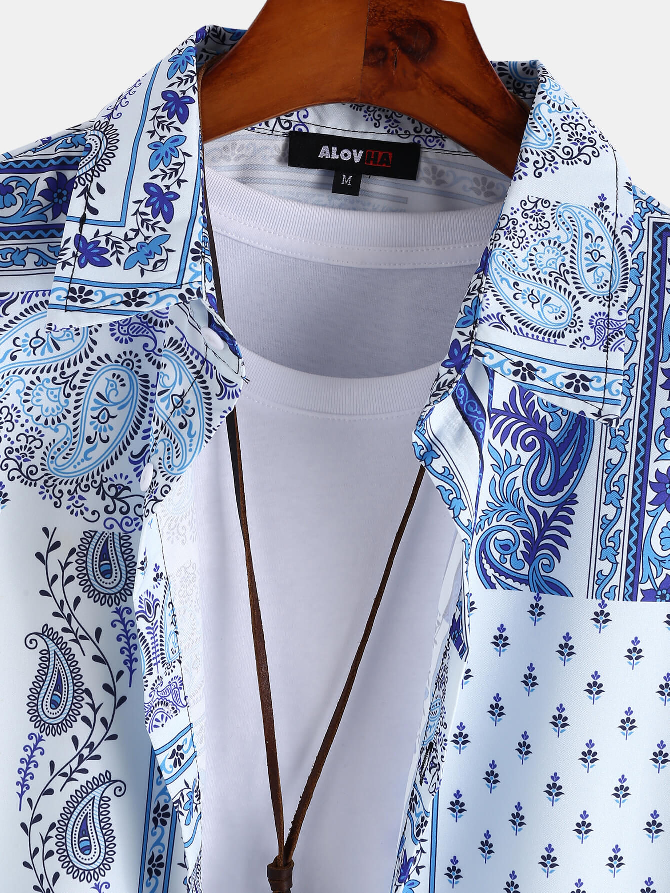 Paisley Print Button Up Shirt