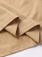 Plain Cotton Beach Print T-Shirt