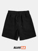 Relaxed Corduroy Drawstring Shorts
