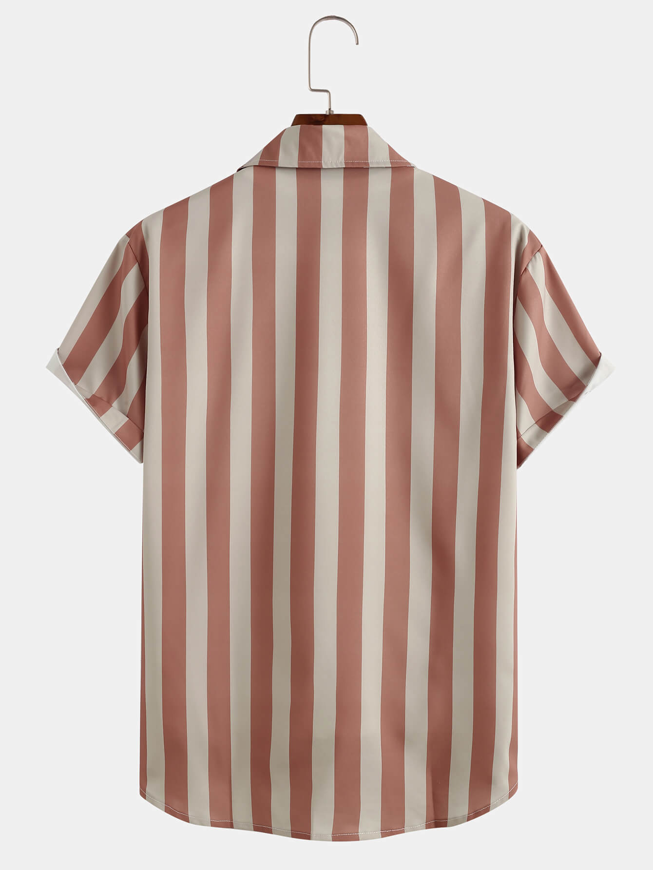 Retro Casual Striped Lapel Shirt