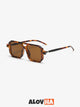 Retro Square Oversized Polarized Sunglasses