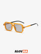 Retro Square Oversized Polarized Sunglasses