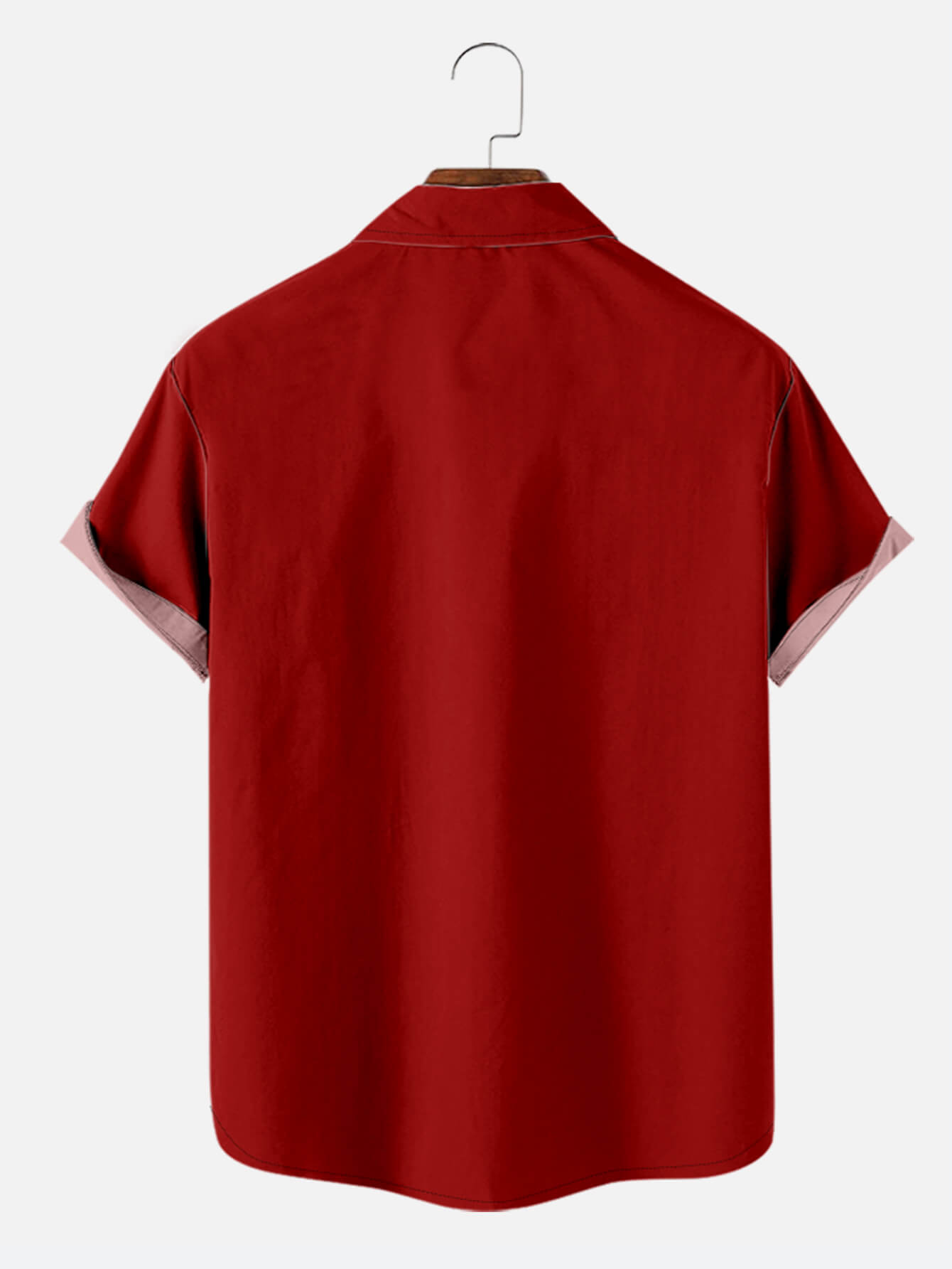 Santa Claus Drinking Beer Lapel Red Shirt