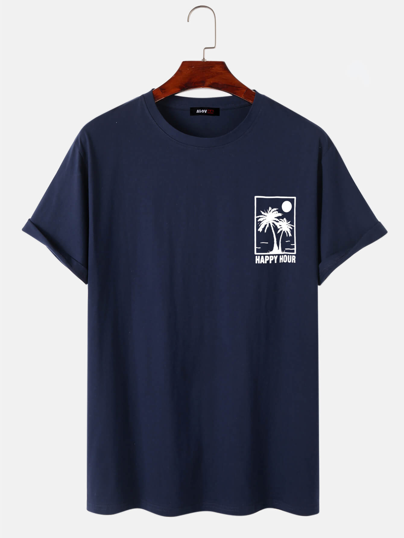 T-shirt With Coconut Tree Print
