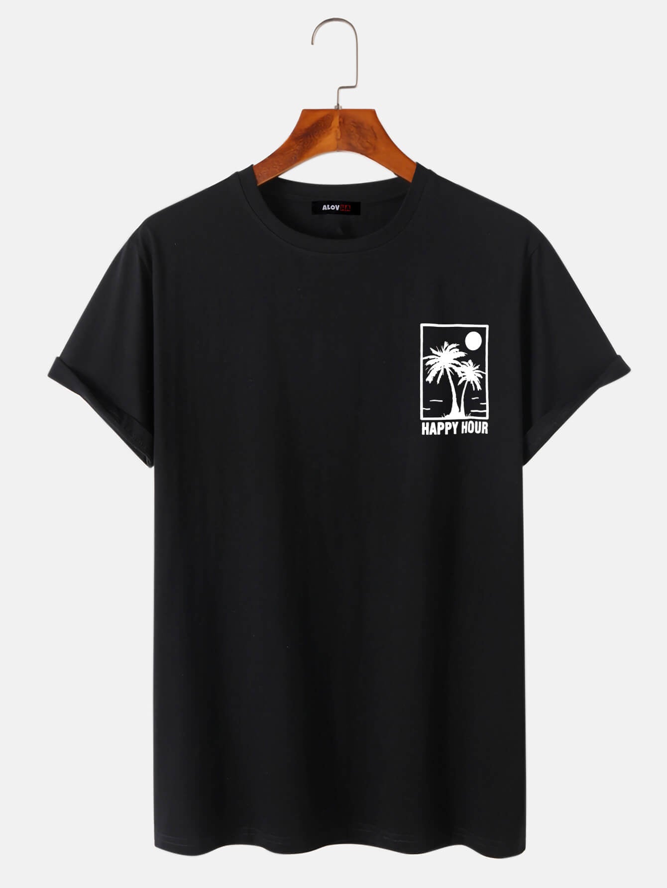 T-shirt With Coconut Tree Print