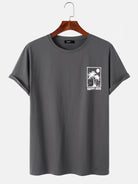  T-shirt With Coconut Tree Print