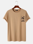  T-shirt With Coconut Tree Print