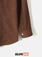Solid Color Casual Lapel Two Pocket Long Sleeve Shirt