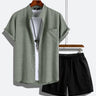 Solid Color Casual Two Piece Set