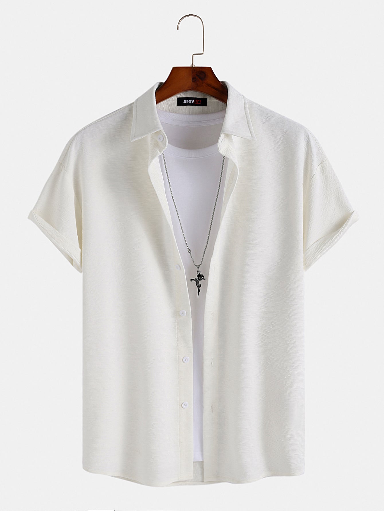 Solid Color Lapel Shirt