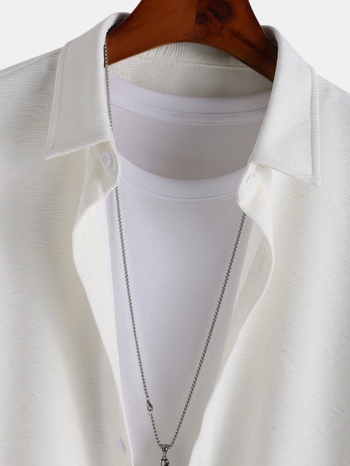 Solid Color Lapel Shirt
