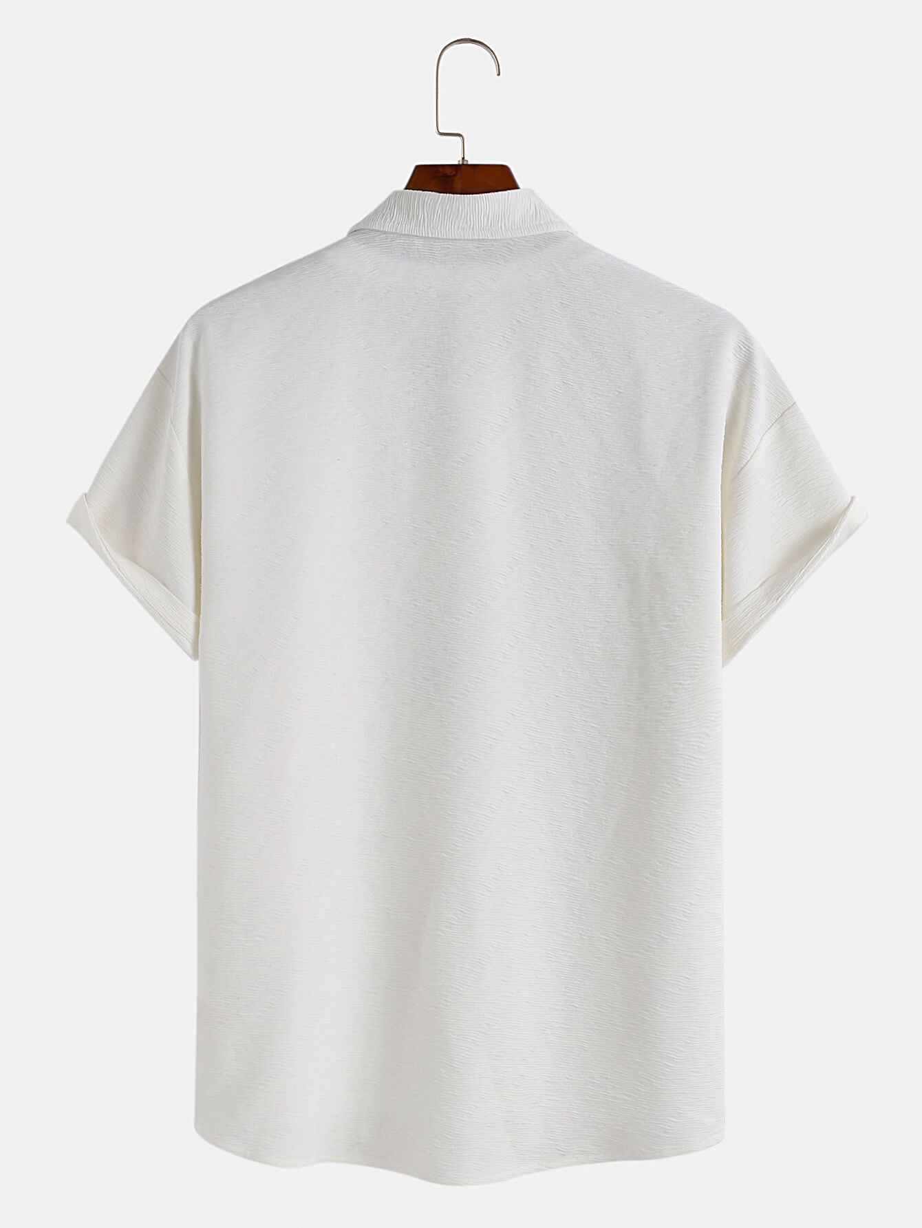 Solid Color Lapel Shirt
