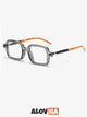 Retro Black Frame Brown Lens Square Sunglasses