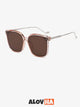 Oversized Square Polarized Retro Sunglasses