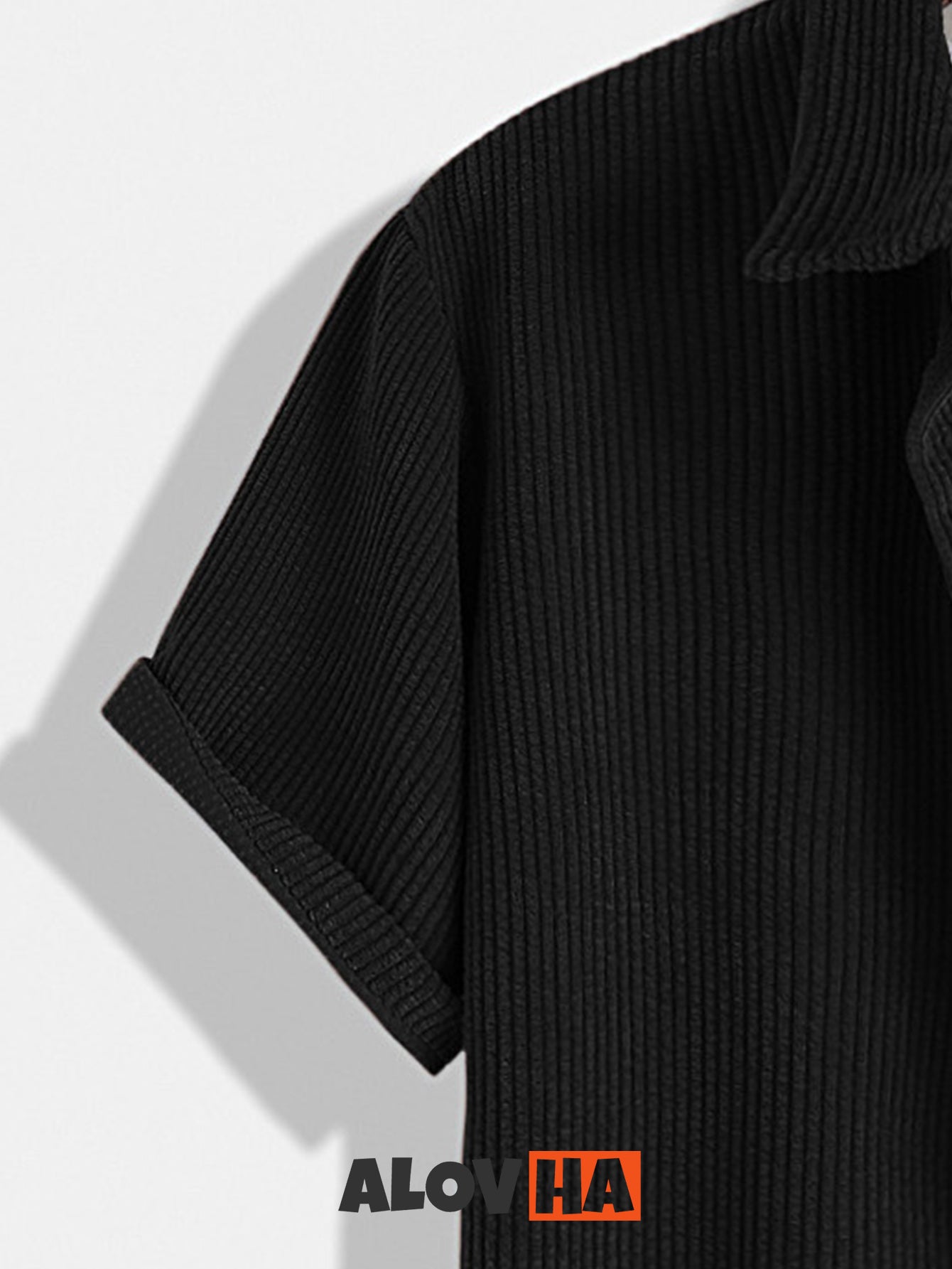 Two-Color Panel Corduroy Shirt