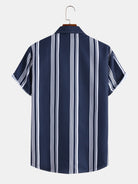 Vintage Casual Striped Shirt