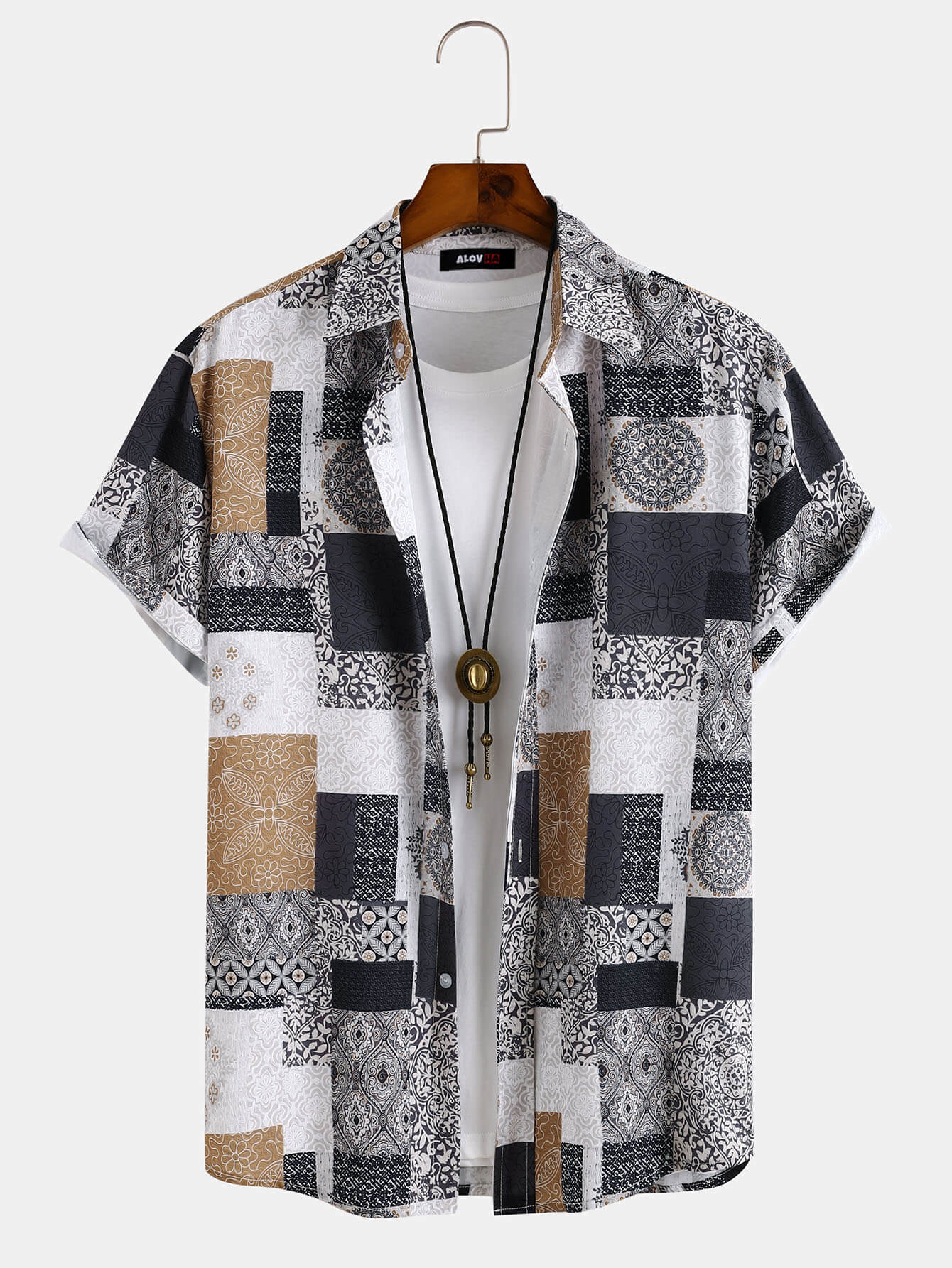 Vintage Floral All Over Print Short Sleeve Shirt