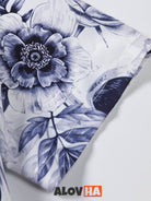 Vintage Floral Skull Mens Shirt