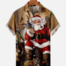 Vintage Santa Lapel Shirt