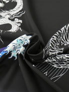Wave Dragon Print Two-Piece Set