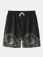 Wave Print Two-Piece Set